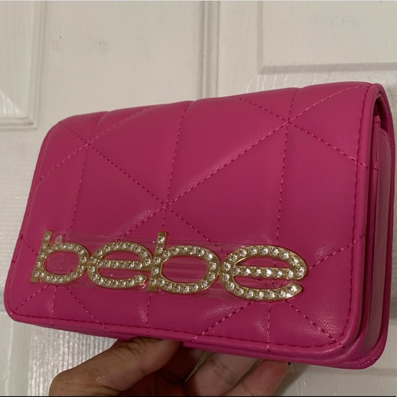 NWT. Bebe Pink Crossbody bag - Picture 7 of 16
